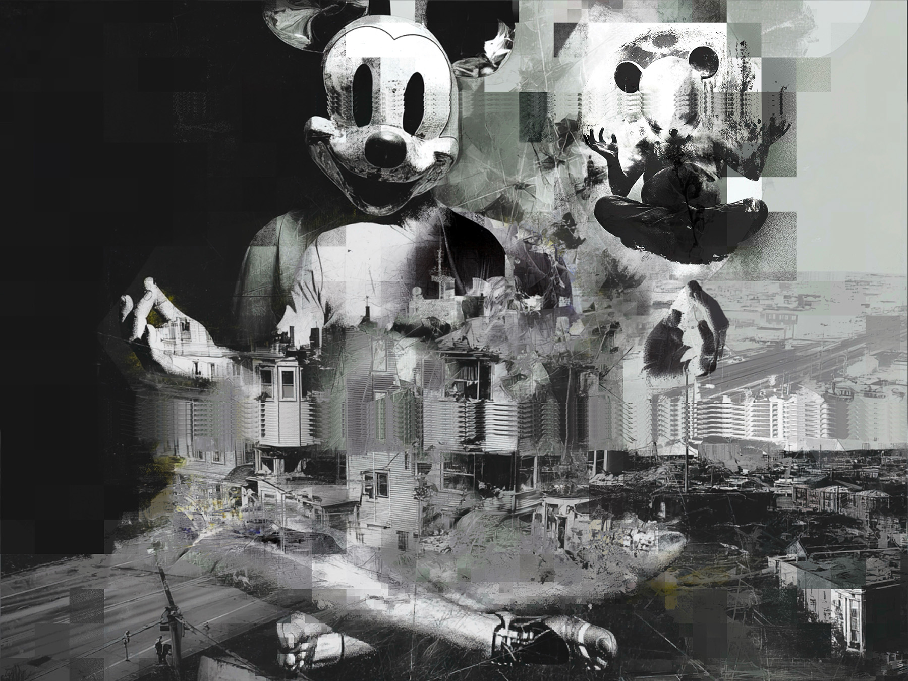 More Past Than Future series - textured composition